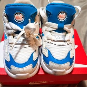 Boys Nike Air Max Wht/Blue Size 9c